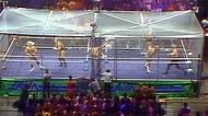 A wide shot of the first ever War Games match from